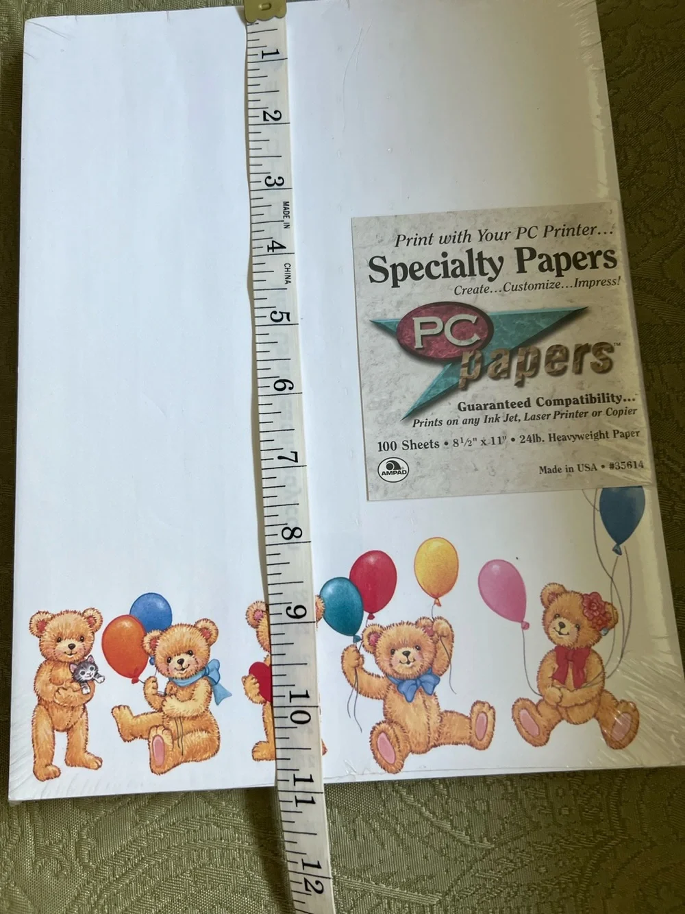 NWT Specialty Paper Teddy Bears 100 Sheets